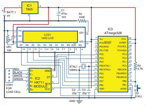 diagram of weighing scale|Circuit Diagram Of Digital Weighing Scale.